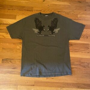 Graphic Men's T-Shirt - Olive Green